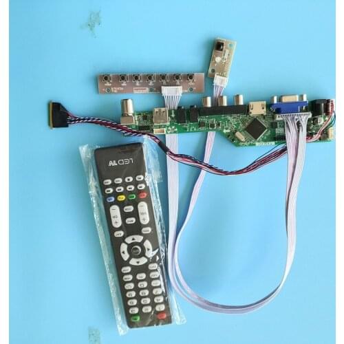 Kit for NT156WHM-N10/N50 1366x768 Controller Doard Screen Audio AV Display Remote USB HDMI 40pin VGA TV Panel Monitor LVDS LED