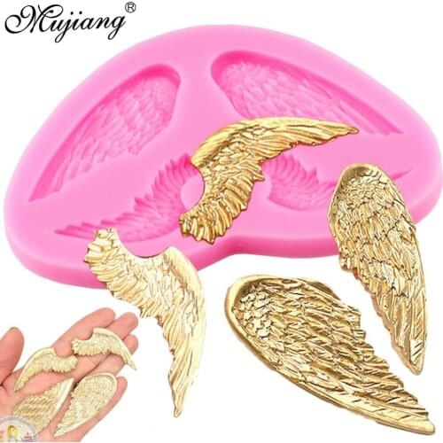 Angel Wings Set Silicone Mold Sugarcraft Fondant Chocolate Candy Gumpaste Mold Cupcake Topper Cookie Baking Cake Decorating Tool