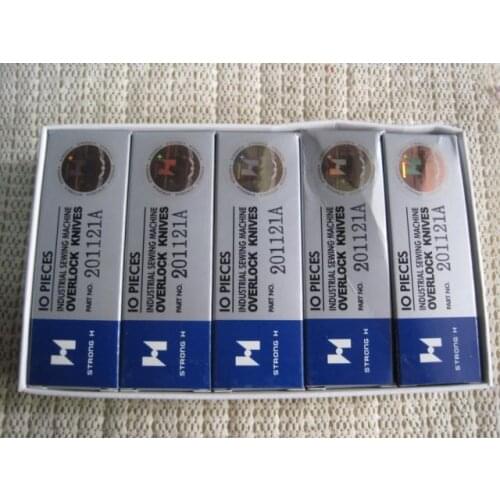 Industrial Serger Sewing machine Blades ,Industrial Overlock Sewing Machine Knife,Code No.201121A,10Pcs/Lot, Strong H Brand