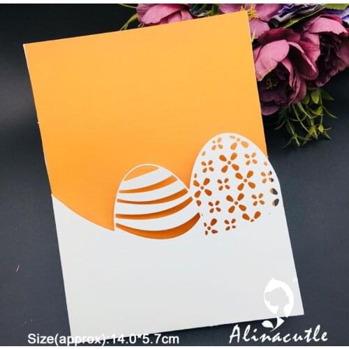 Metal Cutting die Die Cut Hello Spring Easter Egg Scrapbooking Paper Craft Handmade Card Album Punch Art Cutter Alinacutle Die