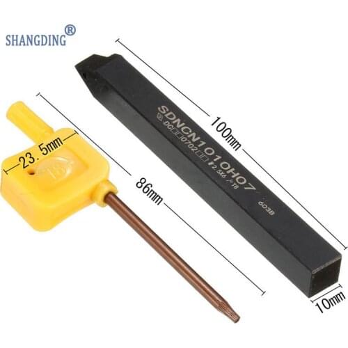 Brand New DCMT0702 Insert 10x100mm SDNCN1010H07 LatheTurning Tool Boring Bar M4 x10 Right Hand Best Price