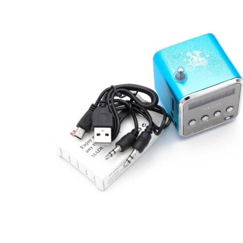 New Mini Speaker Radio Wireless Portable Micro USB Stereo Speakers Ubwoofer Column Super Bass FM Radio Receiver-5