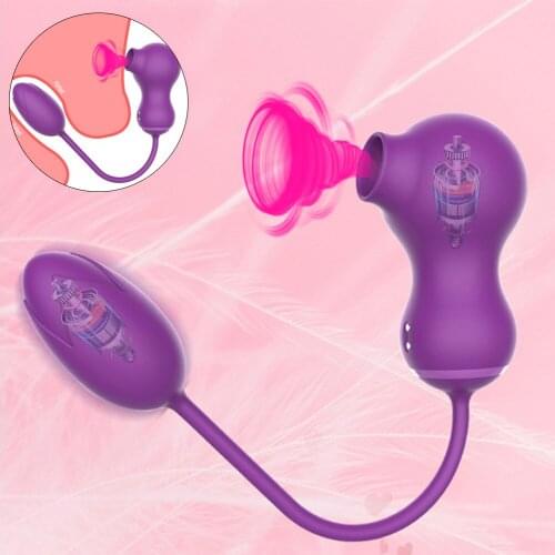 Sucker Vibrator for Women Dildo Vibrator G Spot Massage Vagina Clitoris Stimulator Nipple Sucking Blowjob Adult Sex Toys