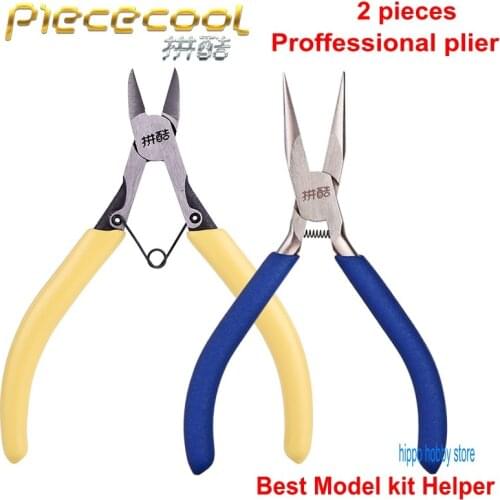 Piececool 2pieces /lot 5inch Professional Long-Nose Cutter Pliers Best Hobby helper For Gundam Model Kit DIY Metal Puzzle Cutter