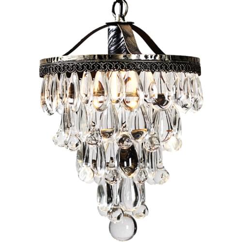 Simple grape crystal drip lamp Nordic living room dining room bedroom antique corridor balcony Pendant Lights WF919325