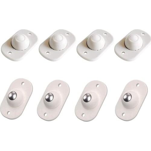 Swivel-Casters Wheels 360° Self-Adhesive - Silent Trash Can Universal Swivel Wheels Paste Pulley