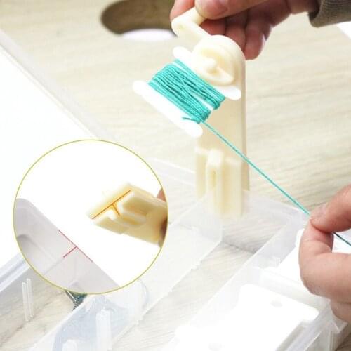 Bobbin Winder Plastic Stitching Yarn Bobbins Cross Stitch Spool Weave Winder Embroidery Thread Organizer Holder Sewing Tools