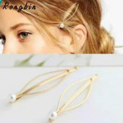 Wedding Accessories Bridal Pearl Hairpins Flower Crystal Rhinestone Diamante Hair Pins Clips Bridesmaid Women Hair Jewelry