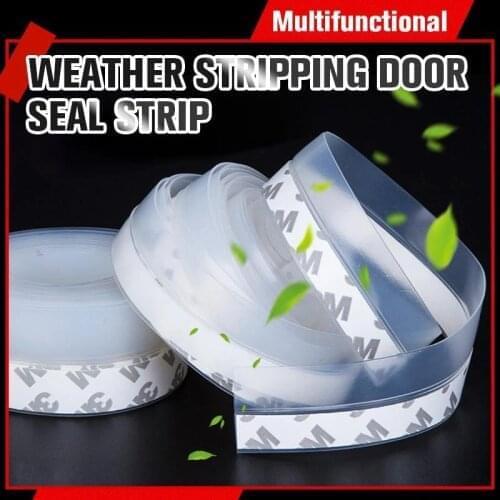 25MMx5M Weather Stripping Door Seal Strip Rubber Seal Weatherstrip Windproof Dust Self Adhesive Door Windshield Sealing Tape