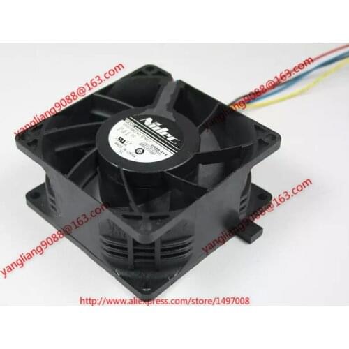 Nidec V80E14MS2A3-57A611 DC 13.6V 0.16A 5-wire 80x80x38mm Server Cooling Fan