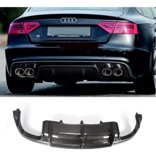 For Audi A5 S5 Sportback Sports edition 2008-2016 Carbon Fiber Rear Lip Spoiler High Quality Bumper Diffuser Auto Accessories