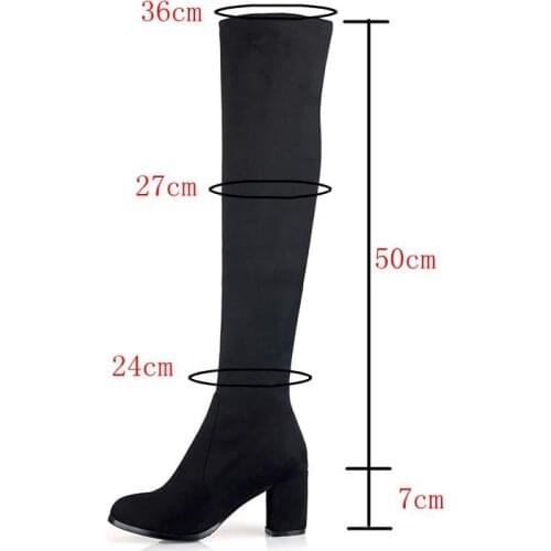 REAVE CAT Faux Suede Slim Boots over the knee high women boots womens autumn winter thigh high boots shoes woman bota B876a