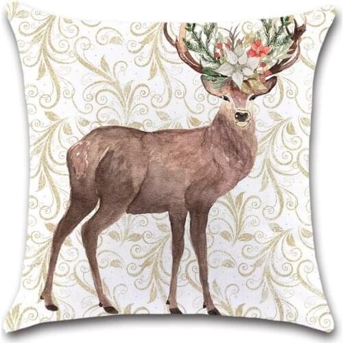 Golden lip leaves white Cushion Cover Decorative Home sofa seat friend office kids bedroom gift pillowcase