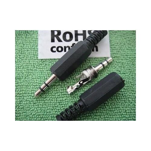 3.5mm 1/8" STEREO JACK PLUG AUDIO EARPHONE CABLE CONNECTOR ADAPTER PM35