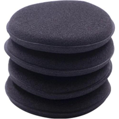 5/10pcs Car Foam Sponge Wax Cleaning Detailing Pads Car Waxing Polish Car Home Paint Care Cleaning Black 10cm