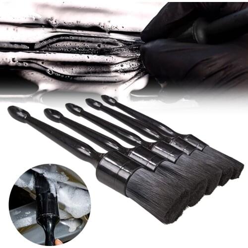 5Pcs Car Detailing Brush Auto Cleaning Car Cleaning Tools Detailing Set Dashboard Accessories Air Outlet Cleaning Brush Dropship