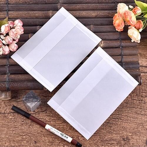 5Pcs/pack 17.5cm*12.5cm White Blank Writtern Clear Paper Envelope For Shcool Office Stationery Postcard And Letters