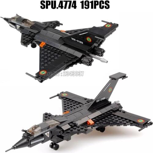 98407 191pcs Military Rafale Fighter Airplane Building Block Toy