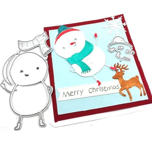 Julyarts Snowman Stencils for Card Making Album For DIY Scrapbooking Paper Card Making Craft Engraving Data