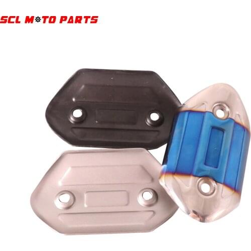 ALconstar-Racing Motorcycle Universal Exhaust Muffler Pipe Leg Protector Heat Shield Cover Guard Stainless Steel