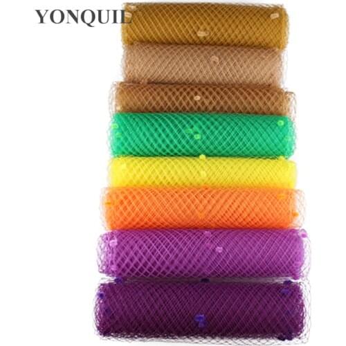 More Colors Mix Dot Birdcage Veil 25CM Width Russian Veiling DIY Hair Accessories Wedding Millinery Veils Bridal Netting LDV015