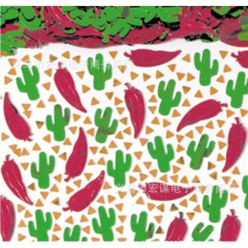 Cactus/Chili peppers/Carnival Party/15 grams Sequins PVC Flat for DIY Card Making Craft Color Collection