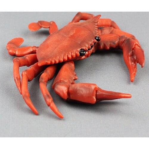 Simulation Mini Crab Collection Child Figurine Animal Model Home Decor Kids Toys Realistic Sea Animal Modern Model Accessories