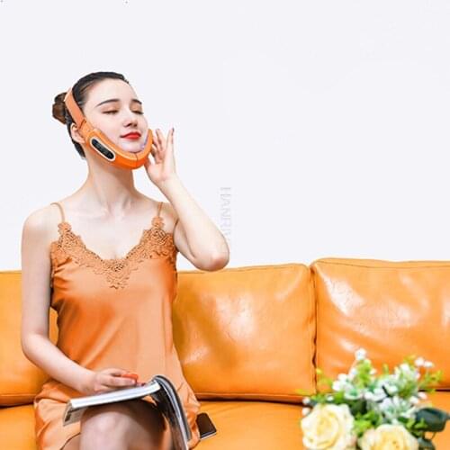 Facial massager thin micro current facial massager web celebrity, the same red and blue color skin care products