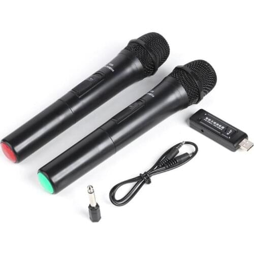 1/2pcs Wireless Microphone Karaoke Ecosystem Singing Microphone Karaoke Player with USB Receiver for Android TV Box Smart TV