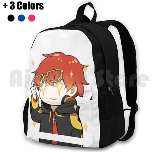 Mystic Messenger : Sparkly 707 Outdoor Hiking Backpack Riding Climbing Sports Bag Mystic Messenger Mysmes 707 Seven Otome