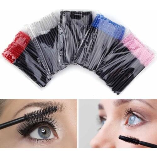 50/100Pcs Disposable Eyelash Brush Makeup Brushes Mascara Wands Applicator Spoolers Eye Lashes For Eyelash Extension Makeup Tool