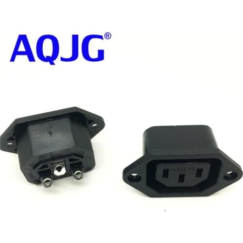 2pcs IEC 320 C13 female industrial power connector socket for PDU Socket Plug Mains Power Connector Power Supply Output Outlet