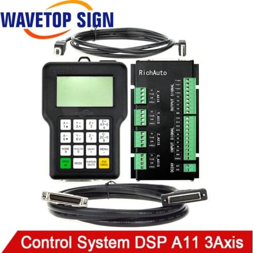 RichAuto DSP A11 CNC Controller A11S A11E 3-Axis Controller for CNC Router Better Than DSP 0501 Controller