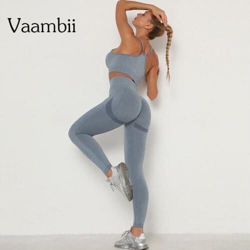 Sport Outfit For Woman Active Wear Women Leggings And Top Ladies Sporty Yoga Set Lady Sports Sets Women Two Piece Seamless Suit