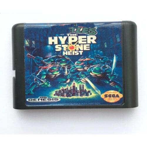 Turt The Hyperstone Heist EU/JAP Shell for 16 bit Game Card for Genesis System for Sega Mega Drive