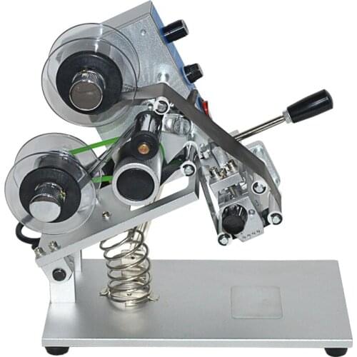 1pc 110/220V ZY-RM5 Color Ribbon Hot Printing Machine Heat ribbon printer film bag date printer manual coding machine