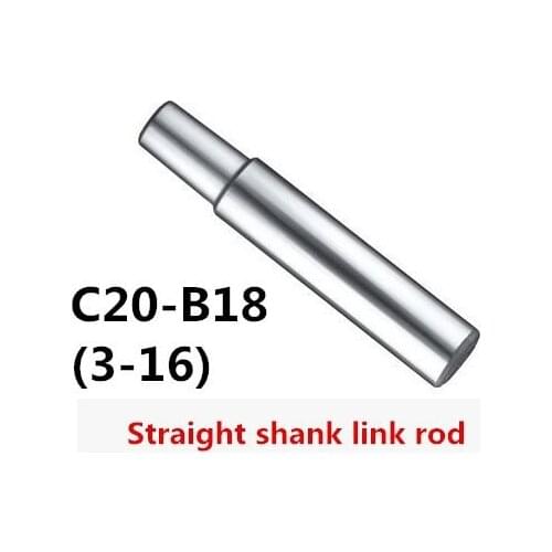 1PCS Drill Sleeve C20 B18 straight Shank Adapter Drill Chuck Arbor Drilling Lathe Machine Capacity 3-16mm