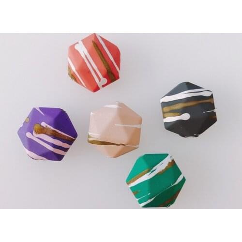 10pieces/lot resin Acrylic Irregular geometry earrings Supplies for Accessories