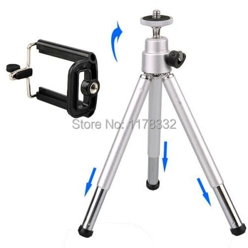 2in1 Hot Sale Mini Tripod + Stand Holder for Mobile Cell Phone Camera Phone 4 4g 5 5G galaxy S2 S4 i9200 I9500