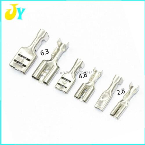 200pcs 2.8mm 4.8mm 6.3mm Crimp Terminal Hembra Conector Spade + Male Conector Spade + Case Nuevo Arcade cabinet parts
