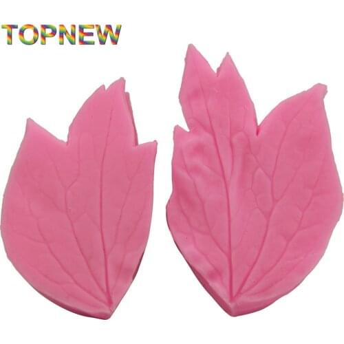 3D silicone cake mould,Leaf shapes Cake silicone Chocolate Candy Decorating Mold tools 2304