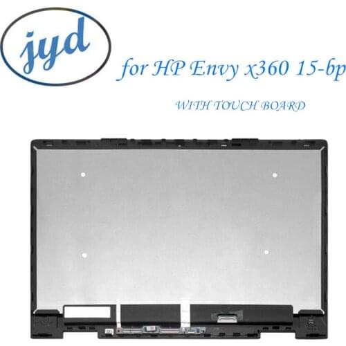 IPS LED LCD Display Touch Screen Digitizer Assembly + Bezel For HP ENVY x360 15-bp 15-bp000 15-bp100 15m-bp000 15m-bp100 15t-bp