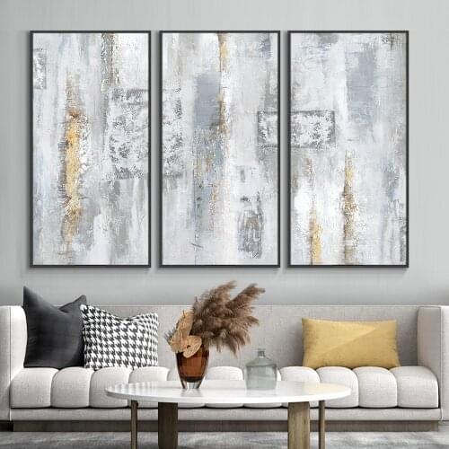 Abstract Gray Wall Art Picture Poster Nordic Canvas Print Painting Contemporary Landscape Decoration For Home Decor Frameless