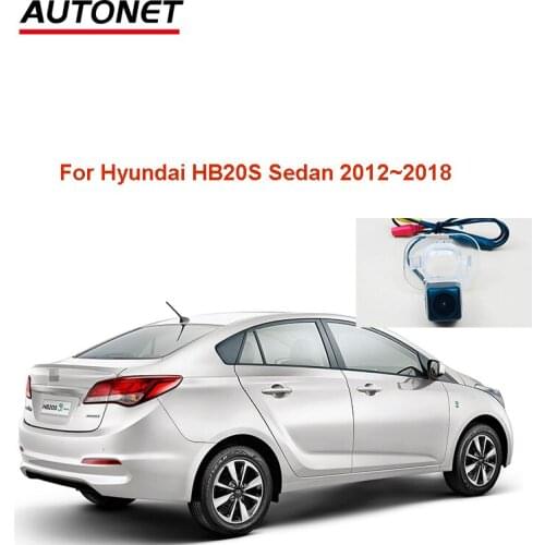 Autonet Rear view camera For hyundai HB20S sedan 2012 2013 2014 2015~2018 license plate camera/ CVBS night view reversing camera