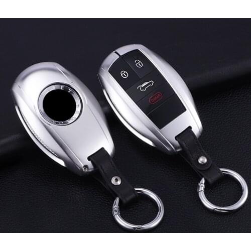 Aviation grade aluminium alloy car key cover case fob keyring for bentley Continental GT Bentayga 2018 key case