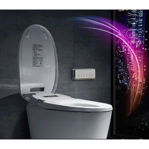 Ecofresh Smart toilet Auto toilet lid and seat flip integrated automatic intelligent toilet cover wash dry massage