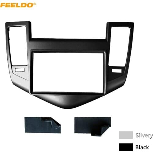 FEELDO Car Radio Panel Fascia Frame For CHEVROLET Cruze 2009+ Stereo 2Din Refitting Dash DVD Fitting Frame Mount Trim Kit
