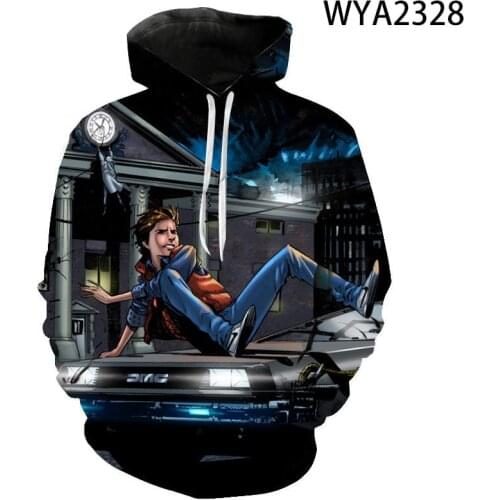 2020 New Hoodies Fashion Back To The Future 3D Printed Men Women Children Sweatshirts Boy Girl Kids Pullover Hooded Casual Tops