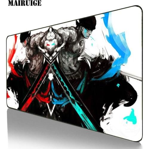 Zoro Gaming Mouse Pad Large Anime Mousepad Gamer Accessories XXL Anti-slip Natural Rubber PC Computer Keyboard DeskMat
