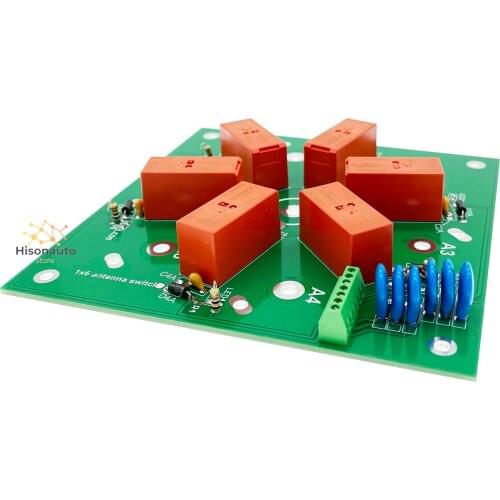 6:1 Coax Remote Antenna Switch SO-239 6-Channel DIY Kits Finished Board 1.8MHz--60MHz